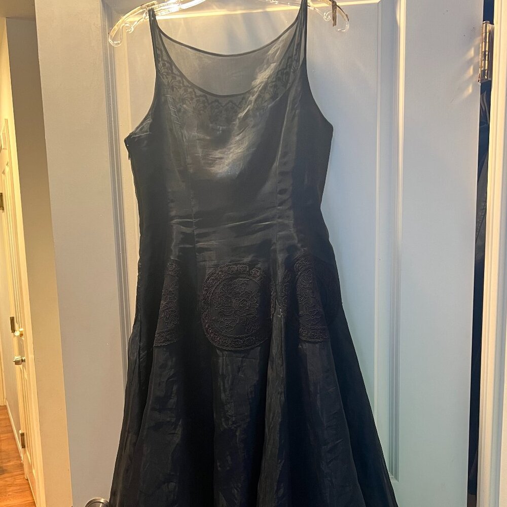 Rickie Freeman for Teri Jon Blue Evening Dress